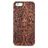 Retro Totem Pattern Embossment Carving Design Wood Back Case Cover for iPhone 6 / 6S