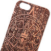 Retro Totem Pattern Embossment Carving Design Wood Back Case Cover for iPhone 6 / 6S