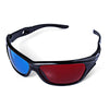 Wonderful Sunglasses-Shaped Red + Blue Lens Anaglyph Circularly 3 Dimensional 3D Glasses for 3D Games 3D DVD Movies