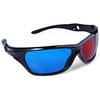Wonderful Sunglasses-Shaped Red + Blue Lens Anaglyph Circularly 3 Dimensional 3D Glasses for 3D Games 3D DVD Movies