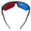 Wonderful Sunglasses-Shaped Red + Blue Lens Anaglyph Circularly 3 Dimensional 3D Glasses for 3D Games 3D DVD Movies