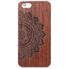 Embossed Wood Frame Style Back Cover Case for iPhone 6 Plus / 6S Plus