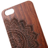 Embossed Wood Frame Style Back Cover Case for iPhone 6 Plus / 6S Plus