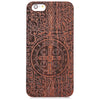 Cross Embossed Wood Frame Back Cover Case for iPhone 6 Plus / 6S Plus