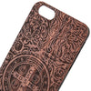 Cross Embossed Wood Frame Back Cover Case for iPhone 6 Plus / 6S Plus
