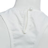 Sexy Round Collar Back Button Asymmetric Irregular Pure Color Crop Top Loose Vest for Women