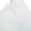 Sweet Fold Mandarin Collar Sleeveless Bowtie Back Button Solid Color Organza T-shirt for Women
