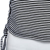 Stylish Spaghetti Strap Stripe Lace- Up Crop Top for Women