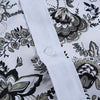Turn Down Collar Plant Printing Shirt For Men