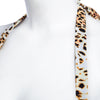 Sexy Ladies Halterneck  Leopard Floral Lacing Swimsuit