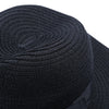 Solid Color Summer Ladies Bow Wide Straw Plaiting Hat