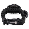 YUZE 6 in 1 Outdoor Survival Bracelet Watch Compass Whistle
