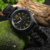 YUZE 6 in 1 Outdoor Survival Bracelet Watch Compass Whistle