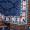 Vintage Mid Elastic Waist Print Patchwork Straight Shorts for Women