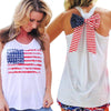 Casual Round Collar Sleeveless Print Back Bowknot Design Tank Top