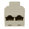3pcs / Pack RJ45 CAT5 Ethernet Cable LAN Port 1 to 2 Socket Splitter Connector