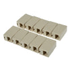 10pcs RJ45 Network Cable Extender Connector Adapter
