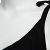 Preppy Style Lace-Up Bowtie Loose-Fitting Solid Color Tank Top for Women