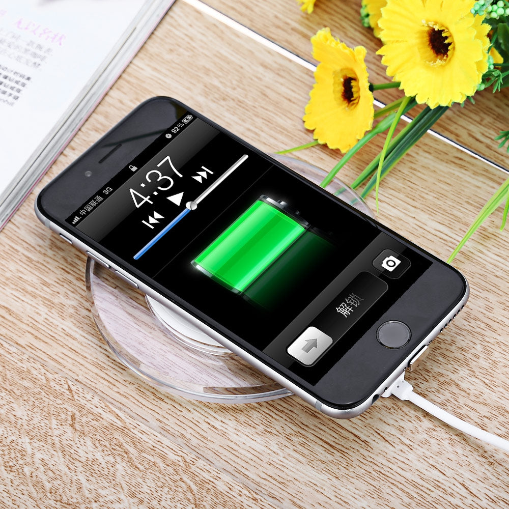 Enabled Devices Transparent Border Wireless Charger Phone Mount Charging Pad
