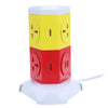 Alardor ALD - 2W4K - L Multicolor 180 Degree Rotating Socket Intelligent Vertical Surge Protection Power Strip