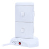 Alardor ALD - 2W4K - L 180 Degree Rotating Socket Intelligent Vertical Surge Protection Power Strip