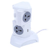 Alardor ALD - 2W4K - L 180 Degree Rotating Socket Intelligent Vertical Surge Protection Power Strip