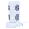 Alardor ALD - 2W4K - L 180 Degree Rotating Socket Intelligent Vertical Surge Protection Power Strip