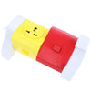 Alardor Colorful ALD - 2W4K - L 180 Degree Rotating Socket Intelligent Patch Panel USB Surge Protection Power Strip