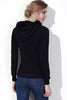 Stylish Hooded Long Sleeve Drawstring Solid Color Women's Hoodie