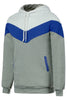 Slimming Trendy Hooded Personality Color Splicing Long Sleeves Men's Thicken Hoodies