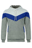 Slimming Trendy Hooded Personality Color Splicing Long Sleeves Men's Thicken Hoodies