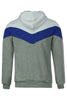 Slimming Trendy Hooded Personality Color Splicing Long Sleeves Men's Thicken Hoodies