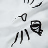 Cute Halter Round Collar Off-the-shoulder Cat Face Print Sheath Vest for Women