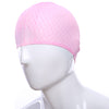 Swimming Unisex Adult Cap Waterproof Elastic Silicone Hat for Long Hair