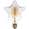 Lightme 220 - 240V 40W E27 110 - 120LM 13AK Retro Bulb Tungsten Filament Energy-saving Pentagram Lamp