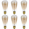 Lightme 6pcs ST64 230V 40W E27 110 - 120LM 19AK Retro Bulb Tungsten Filament Energy-saving Lamp