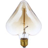 Lightme 220 - 240V 40W E27 110 - 120LM 32AK Retro Bulb Tungsten Filament Heart-shaped Energy-saving Straight Sided Lamp