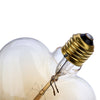 Lightme 4pcs 230V E27 40W 110 - 120LM 32AK Retro Bulb Tungsten Filament Heart-shaped Energy-saving Straight Sided Lamp