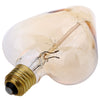 Lightme 4pcs 230V E27 40W 110 - 120LM 32AK Retro Bulb Tungsten Filament Heart-shaped Energy-saving Straight Sided Lamp