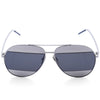 Women Oversize Colored Coating Mirror Bicolor Metal Eyewear