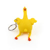 Novelty Push-egg Chicken Key Ring Interesting Air Vent Decompression Toy