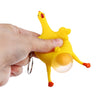 Novelty Push-egg Chicken Key Ring Interesting Air Vent Decompression Toy