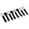 LONGBO 80026 Couple Quartz Watch Ultrathin Special Pattern Dial Water Resistance Wristwatch