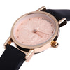LONGBO 80026L Female Quartz Watch Ultrathin Special Pattern Dial Water Resistance Wristwatch