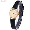 LONGBO 80026L Female Quartz Watch Ultrathin Special Pattern Dial Water Resistance Wristwatch
