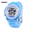HOSKA H001S Children LED Digital Watch Water Resistance Day Chronograph LED Sports Wristwatch
