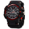 OTS 8061 Men LED Digital Luminous Analog Quartz Watch Outdoor Sport Dual Movt Wristwatch