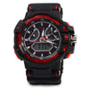 OTS 8061 Men LED Digital Luminous Analog Quartz Watch Outdoor Sport Dual Movt Wristwatch