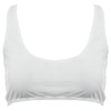 Sexy Scoop Collar Criss-Cross Solid Color Crop Top for Women