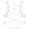 Sexy Scoop Collar Criss-Cross Solid Color Crop Top for Women